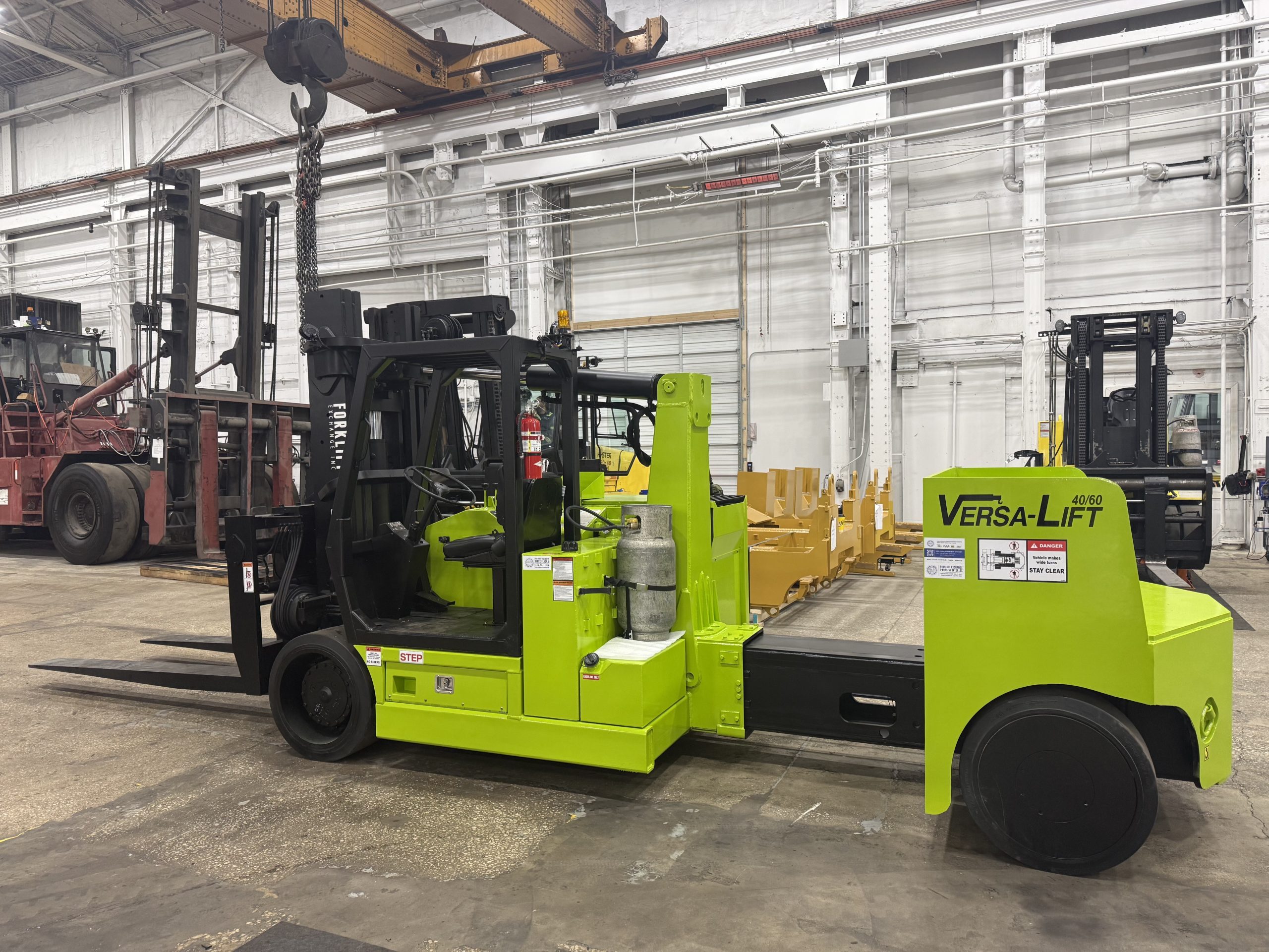 Refurbished Versalift 40/60 forklift after rebuild – Forklift Exchange