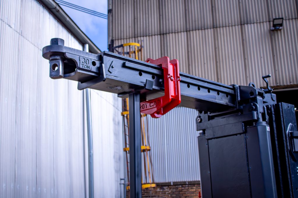 Boom mounted lifting ring installed on refurbished Versa Lift 40/60.