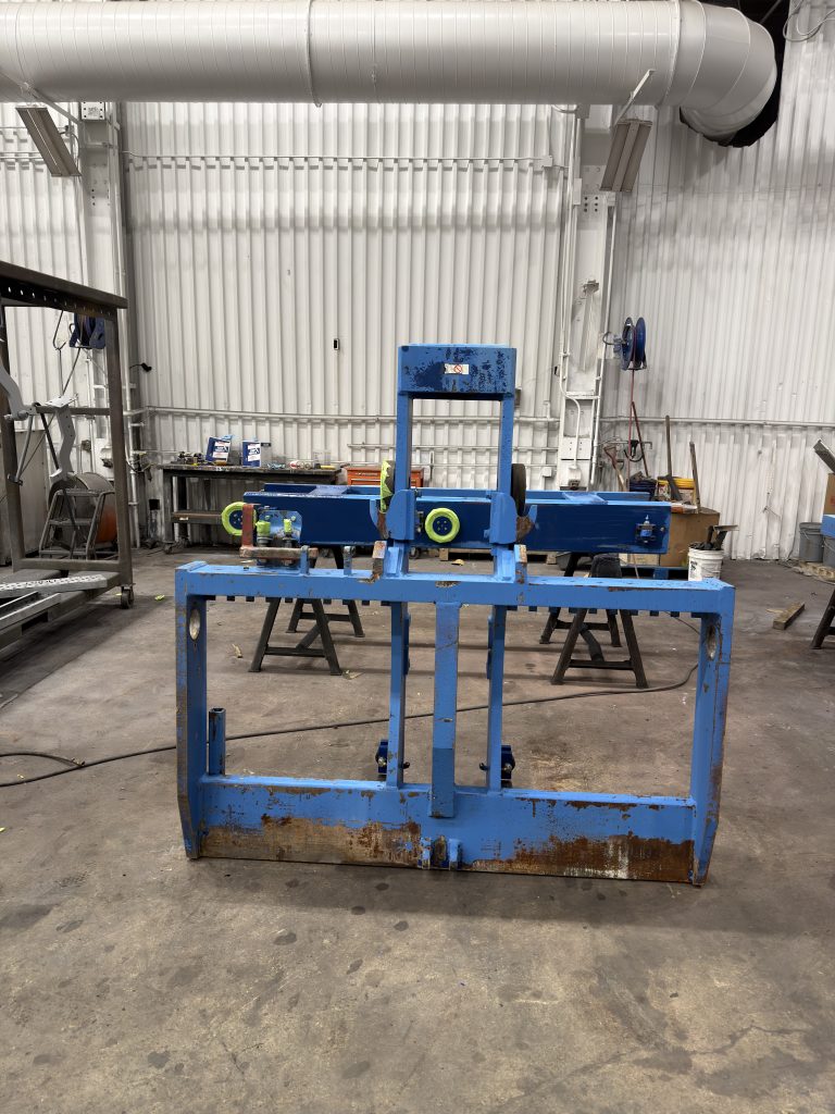 Versa Lift 40/60 carriage removed during mechanical refurbishment.