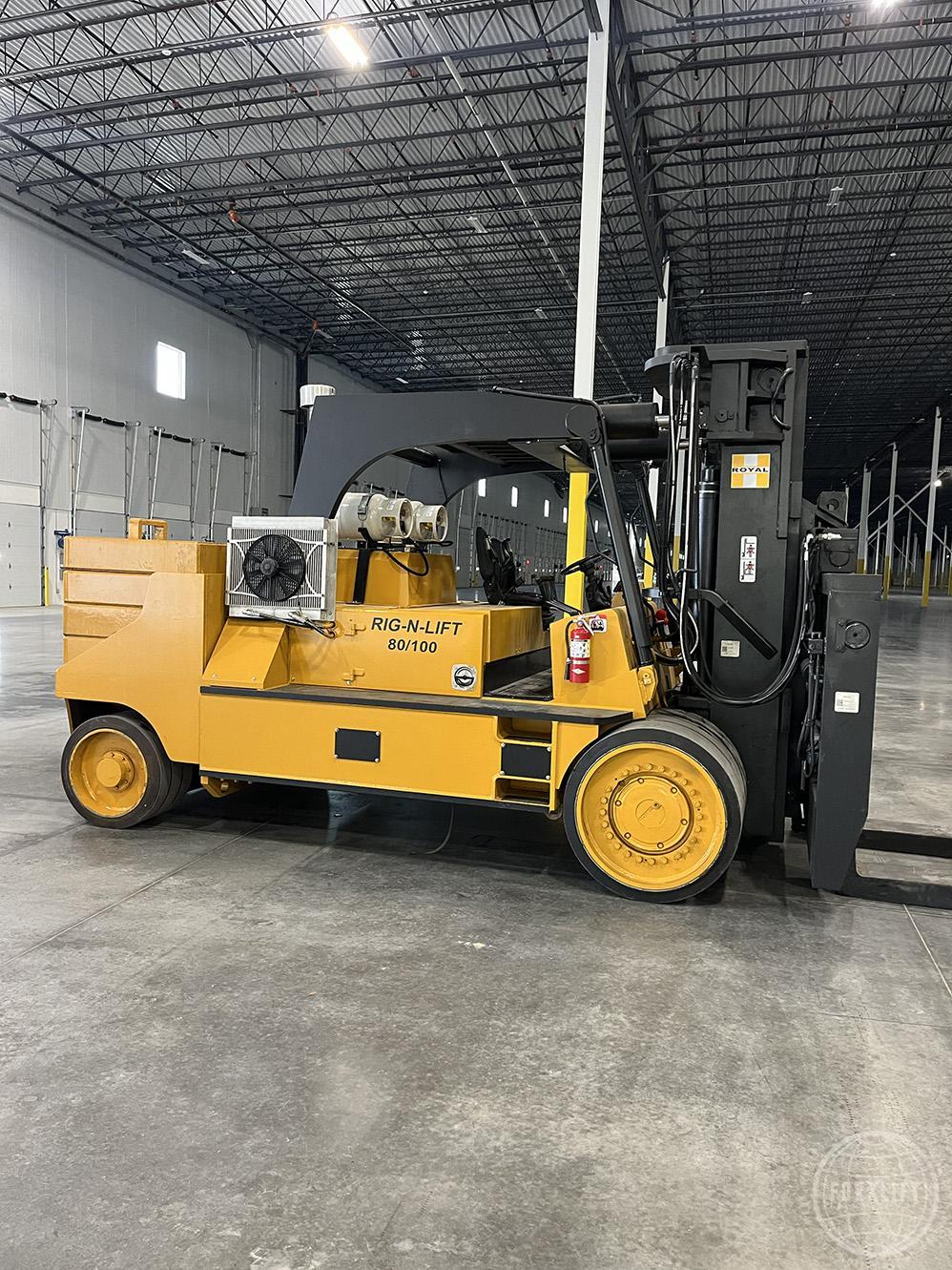 2014 Royal Rig-N-Lift 80/100 Extendable Counterweight Forklift 2014 Royal Rig-N-Lift 80/100 Extendable Counterweight Forklift