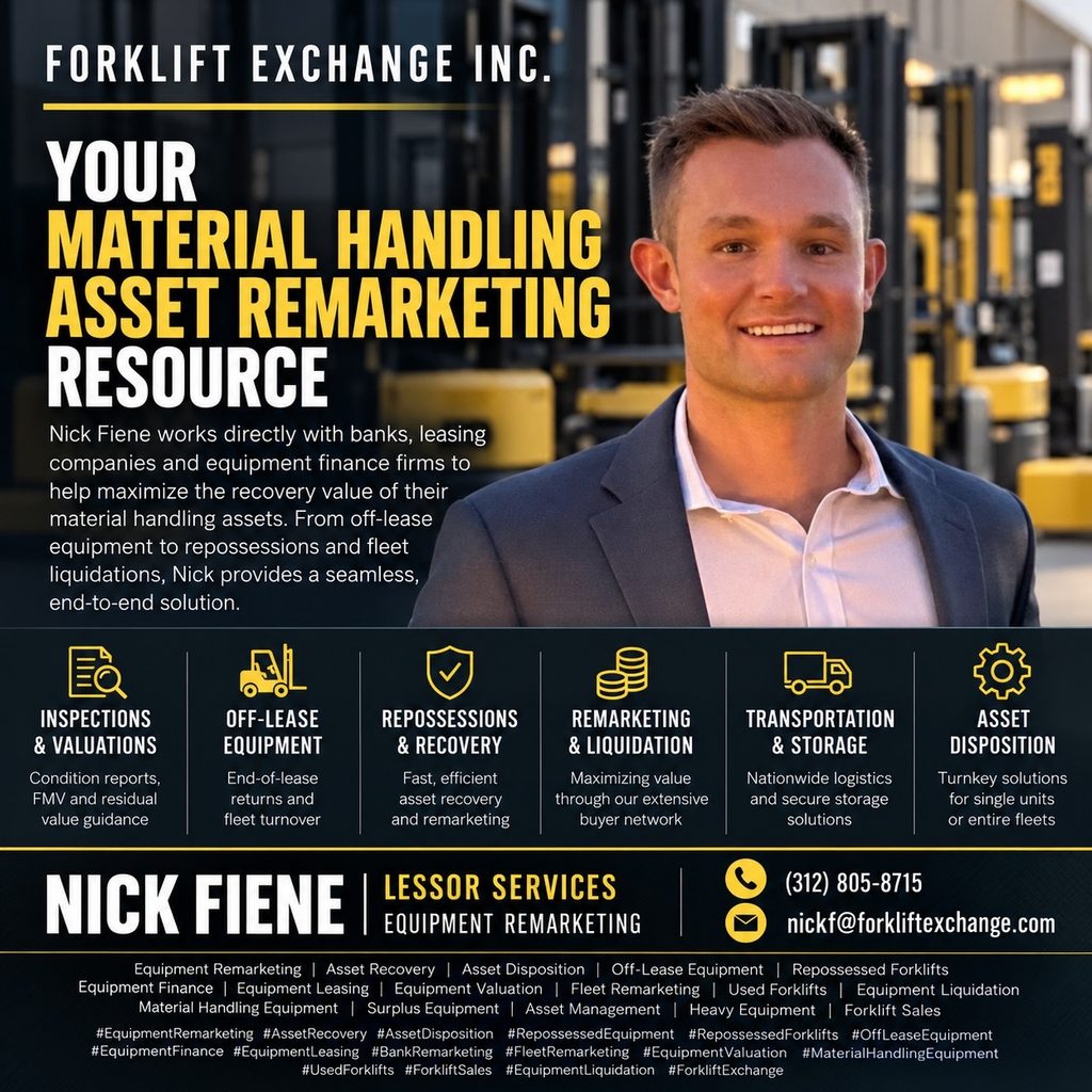 Forklift Remarketing Services: 7 Smart Recovery Steps With Nick Fiene Forklift Remarketing Services: 7 Smart Recovery Steps With Nick Fiene