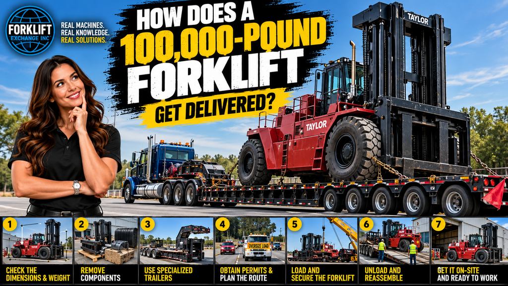 A 100,000 Lb Forklift Delivery, How does it Happen?