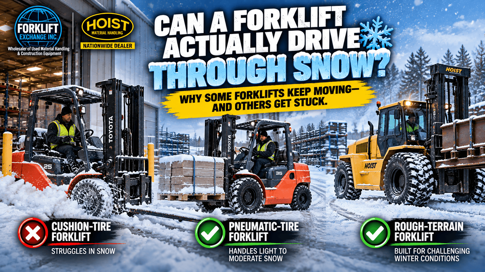 Home Can a Forklift Drive Through Snow? 7 Essential Safety Tips